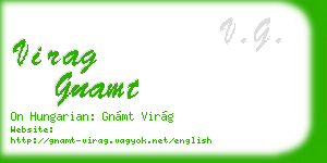 virag gnamt business card