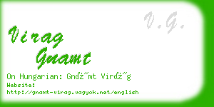 virag gnamt business card